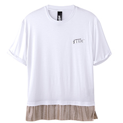 danza〈ダンツァ〉57222-4040 ラメフリルTシャツ